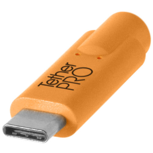 Tether Tools TetherPro USB Type-C Male to USB Type-C Male Cable (15', Orange)