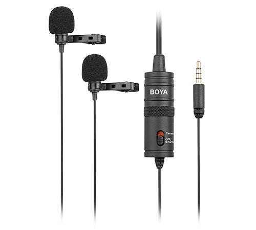 BOYA BY M1DM Dual Omnidirectional Lavalier Microphone