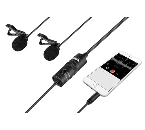 BOYA BY M1DM Dual Omnidirectional Lavalier Microphone