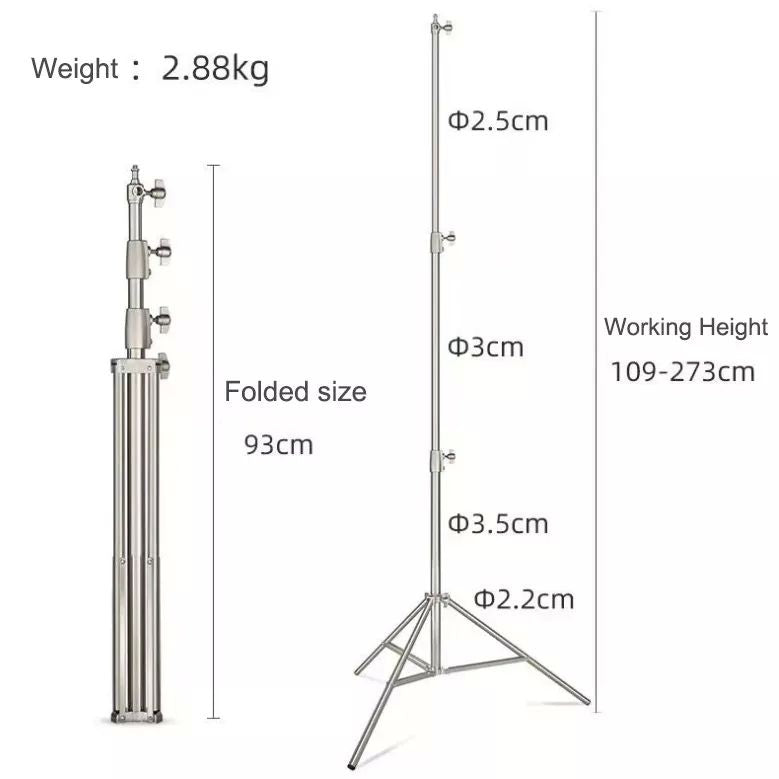 WT-809 stainless steel light stand