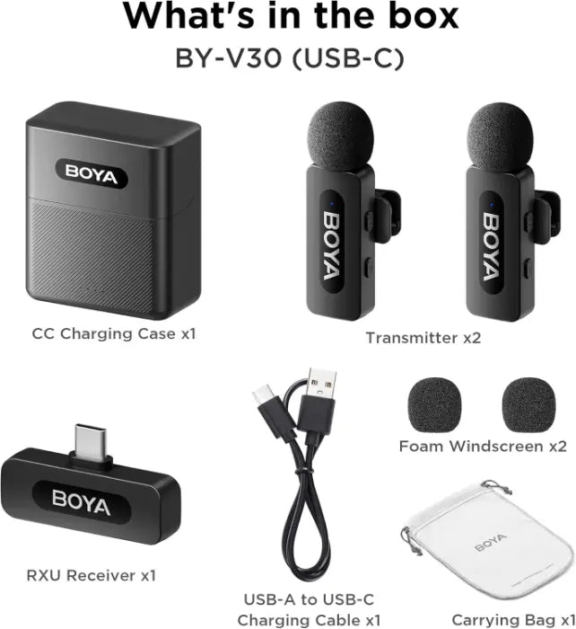 Boya BY-V30 Type C Wireless Microphone