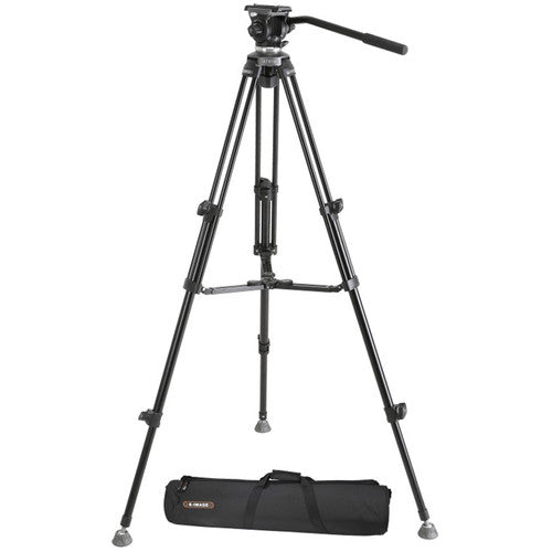 E-Image EK610 Professional Compact Tripod with Fluid Head (65mm)