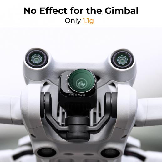 DJI Drone Mini 3 Pro & Mini 3 Variable ND2-ND32 Filter with Single-sided Anti-reflection Green Film Waterproof and Scratch-resistant