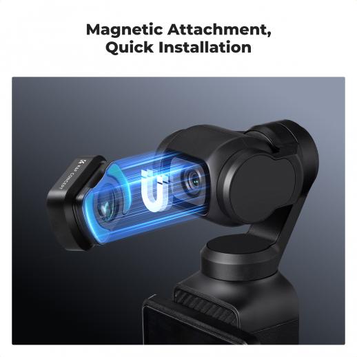 k&f Magnetic Close Up Macro Lens Filter for DJI Osmo Pocket 3, 10X Magnification, Macro 25-40mm Focal Length with 28 Multi-Layer Coatings