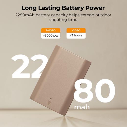 NP-FZ100 Battery with USB Type C Fast Charging, 2280mAh Camera Battery for Sony A7iii, Alpha A7R3, A6600, A7R IV, Alpha a9 II, No Charger Needed