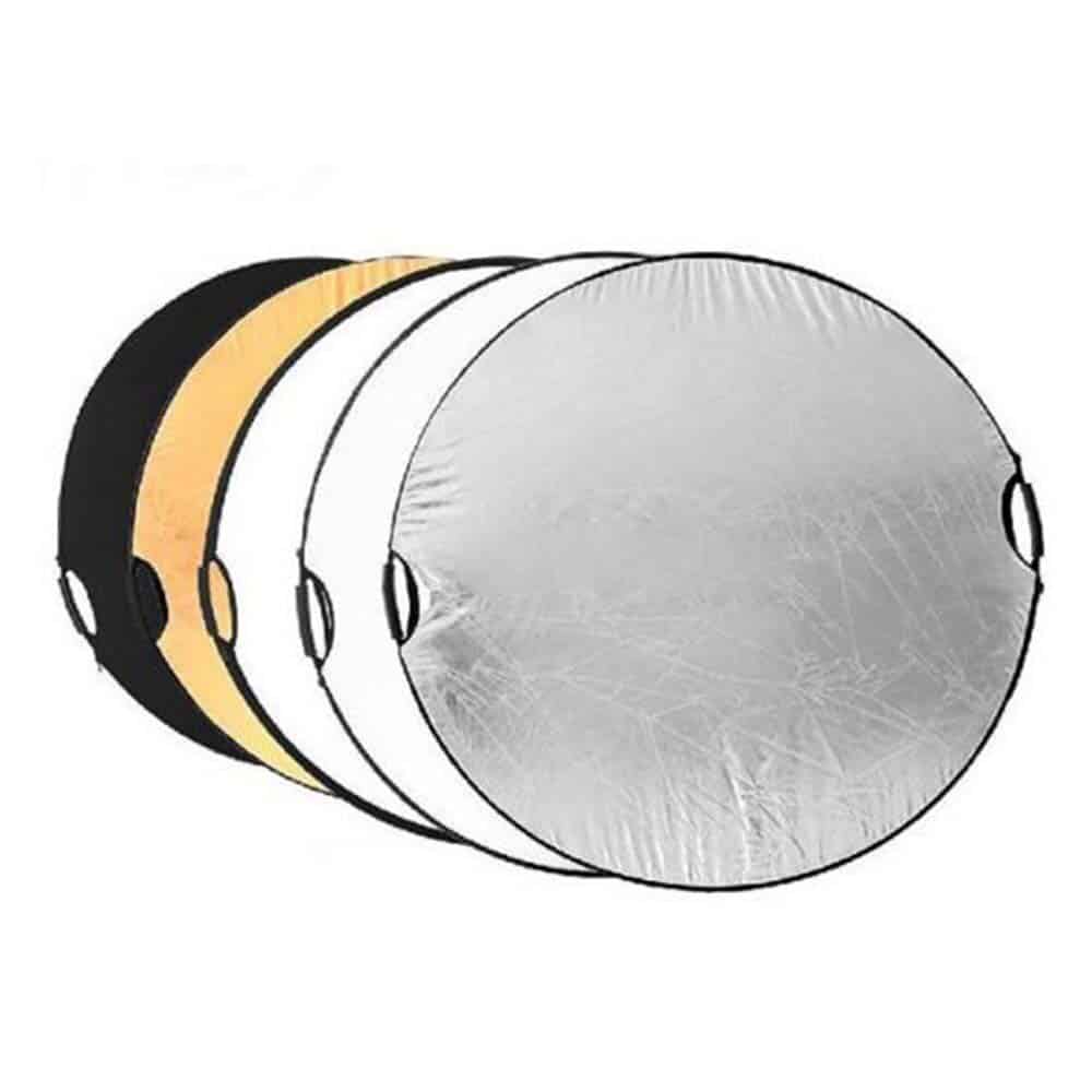 Reflector 5in1 Circle 110cm Black, Silver, White, Gold and diffuser