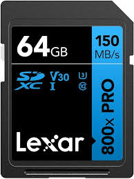 Lexar  High-Performance 800x PRO UHS-I SDHC Memory Card