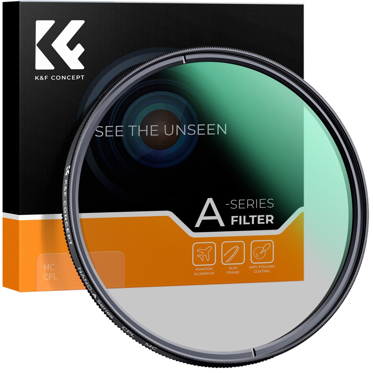 K&F CPL filter , Slim, Green Coated